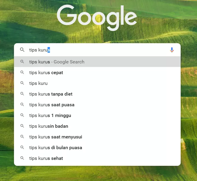 Apa itu SEO? 41 contoh keyword suggestion tips kurus