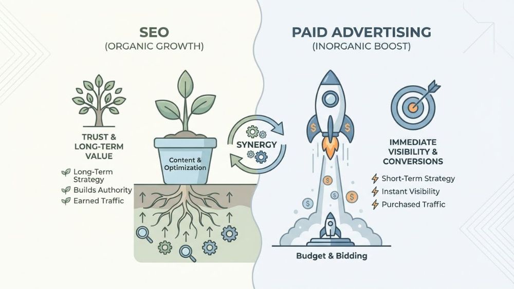 Perbedaan SEO dan Iklan Berbayar